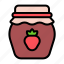 jam, food, jar, fruit, homemade, strawberry, berry 