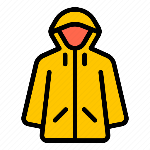 Raincoat, rain, weather, rainy, wet, jacket, autumn icon - Download on Iconfinder