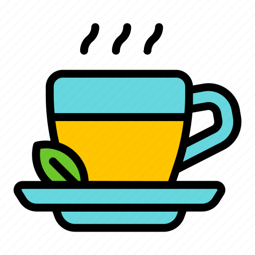 Tea, drink, beverage, fresh, cup, herbal, leaf icon - Download on Iconfinder