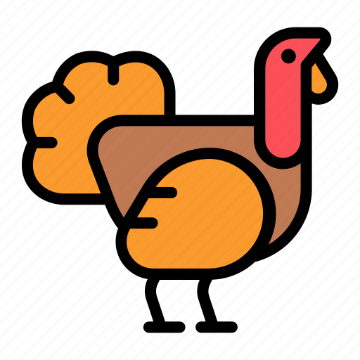 Turkey, bird, thanksgiving, animal, autumn, food, season icon - Download on Iconfinder