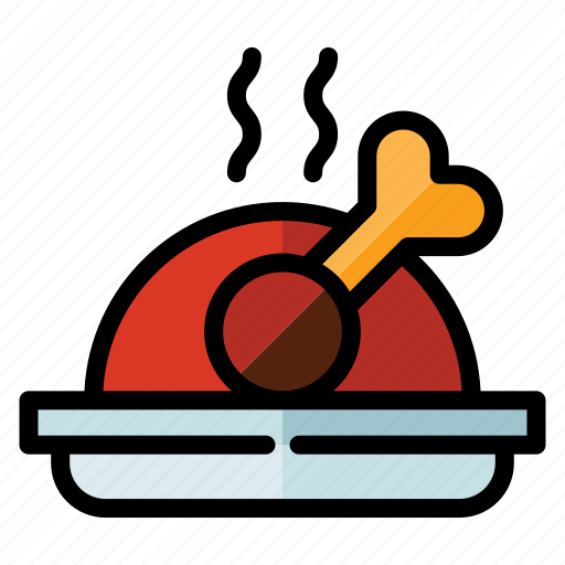 Turkey, chicken, food, dish, meal, roasted, meat icon - Download on Iconfinder