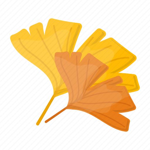 Ginkgo, gold, autumn, leaf, plant, nature icon - Download on Iconfinder
