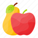 fruits, apple, pear, delicious, autumn, season