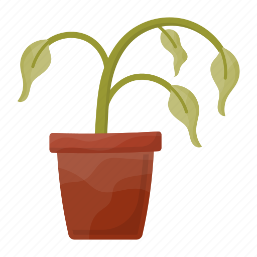 Dead, damaged, plant, pot, flower, nature icon - Download on Iconfinder