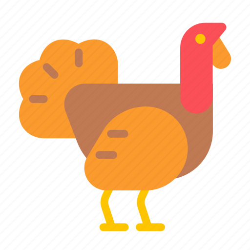 Turkey, bird, thanksgiving, animal, autumn, food, farm icon - Download on Iconfinder