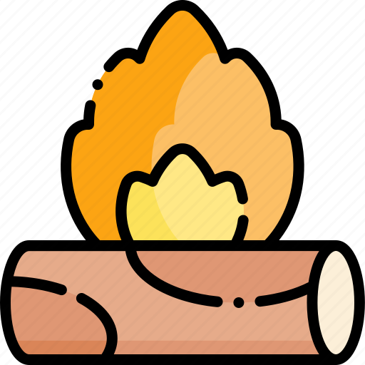 Bonfire, fire, flame, campfire, wood, firewood icon - Download on Iconfinder