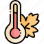 temperature, autumn, thermometer, fall, warm 