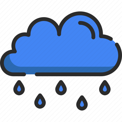 Rain, raining, autumn, cloudy, season, drop, cloud icon - Download on Iconfinder