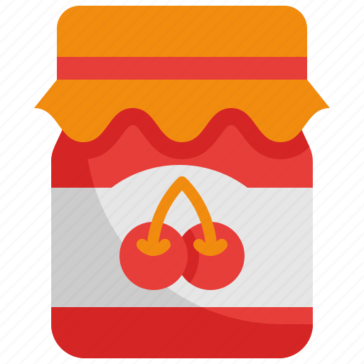 Jam, cherry, breakfast, food, sweet icon - Download on Iconfinder
