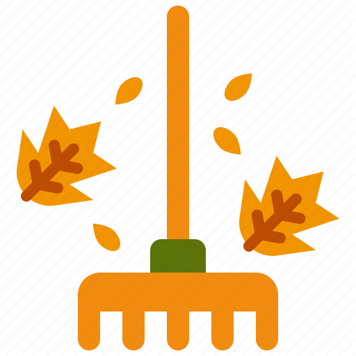 Rake, raking, garden, farm, tool, autumn, season icon - Download on Iconfinder