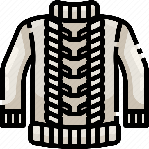 Clothing, fashion, garment, jersey, pullover, shirt, sweater icon - Download on Iconfinder