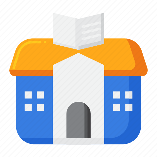 Back, school, education, building icon - Download on Iconfinder