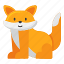 fox, animal, wild