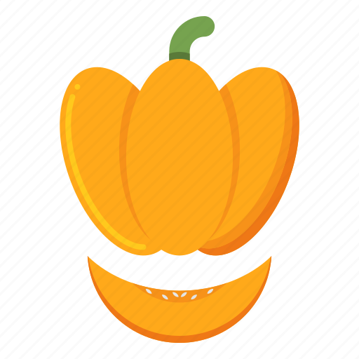 Sliced, pumpkin, halloween, vegetable icon - Download on Iconfinder