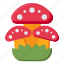 three, mushrooms, fungus 