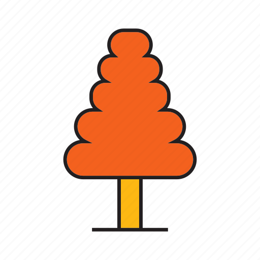 Autumn, autumn tree, blossom, forest, pine, plant, tree icon - Download on Iconfinder