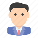 avatar, businessman, man, people, profile, suit, user