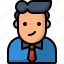 avatar, business, employee, man 