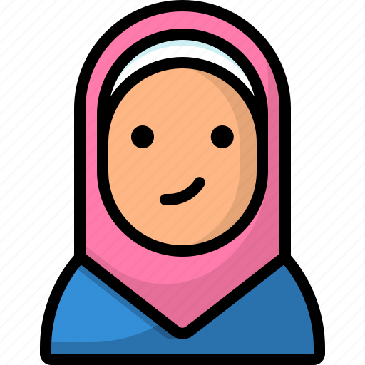 Avatar, islamic, moslem, muslimah, religion, woman, worship icon - Download on Iconfinder