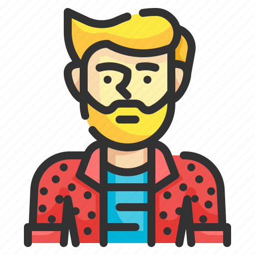 Hipster, artist, man, boy, avatar icon - Download on Iconfinder