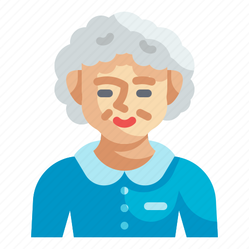 Grandmother, grandma, elderly, woman, avatar icon - Download on Iconfinder