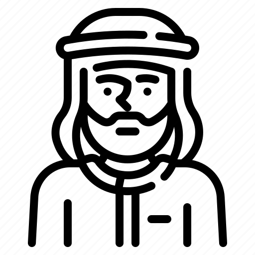 Arabian, muslim, bedouin, person, avatar icon - Download on Iconfinder