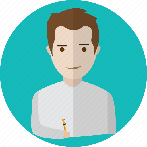 Avatar, creative, journalist, paper, people, text, write icon - Download on Iconfinder