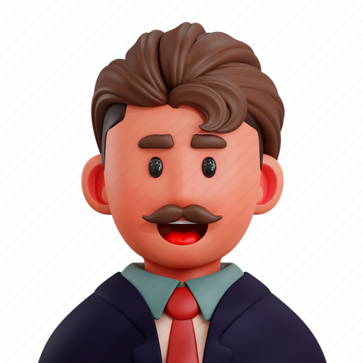 Businessman, working employee, working man, young businessman, young boy, young entrepreneur, young employee 3D illustration - Download on Iconfinder
