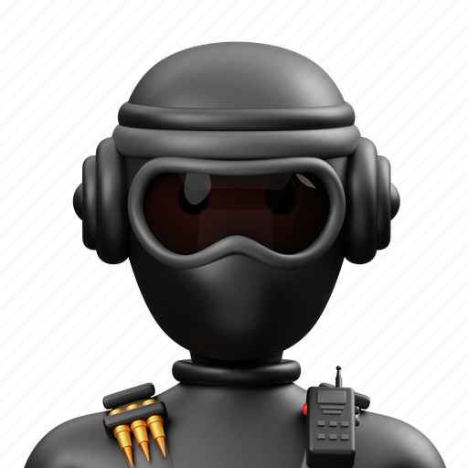 Swat, police, justice, cop, crime, protection, policeman 3D illustration - Download on Iconfinder