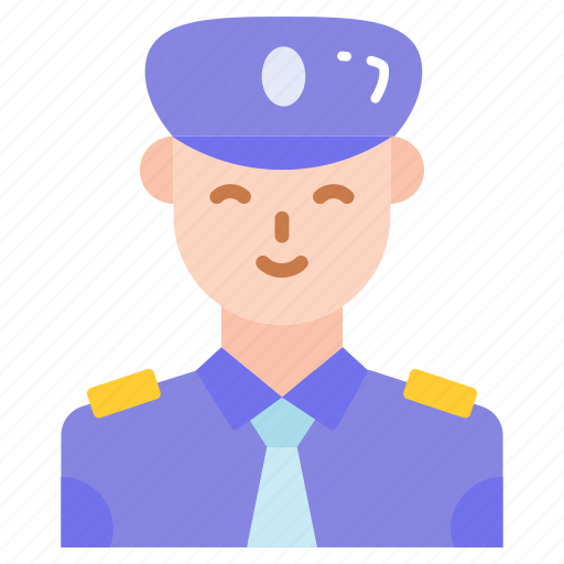 Pilot, captain, aviator, officer, airman, male, avatar icon - Download on Iconfinder