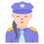 police, avatar, officer, women, lady, professional, female 