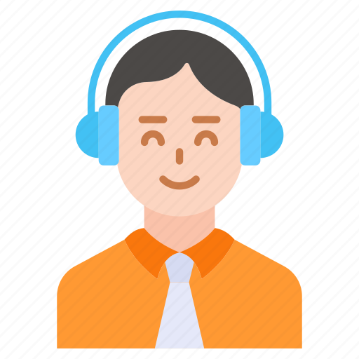 Customer, support, consultant, representative, service, avatar, headphone icon - Download on Iconfinder