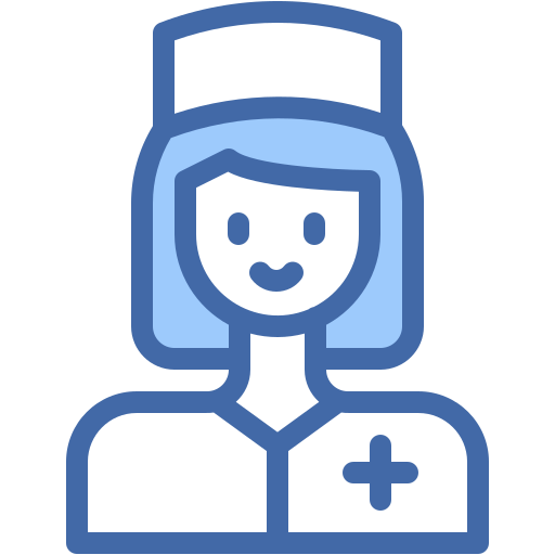 Nurse, brown, hair, professions, and, jobs, medical icon - Free download
