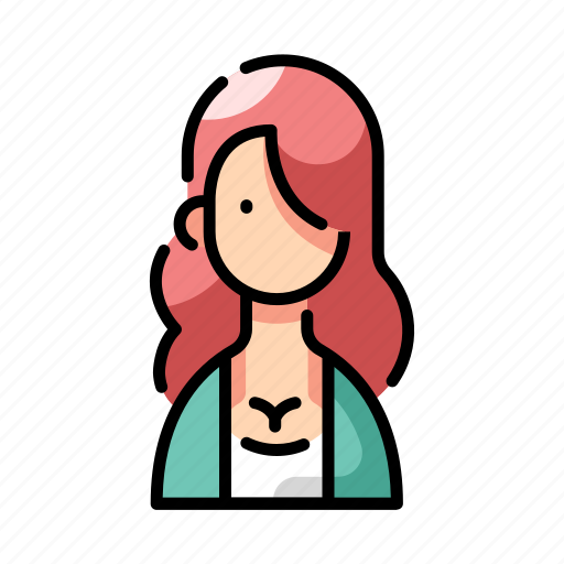 Avatar, confident, hair, long, profile, sexy icon - Download on Iconfinder