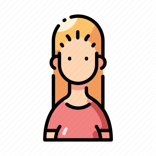 Avatar, face, female, hair, long, profile, woman icon - Download on Iconfinder