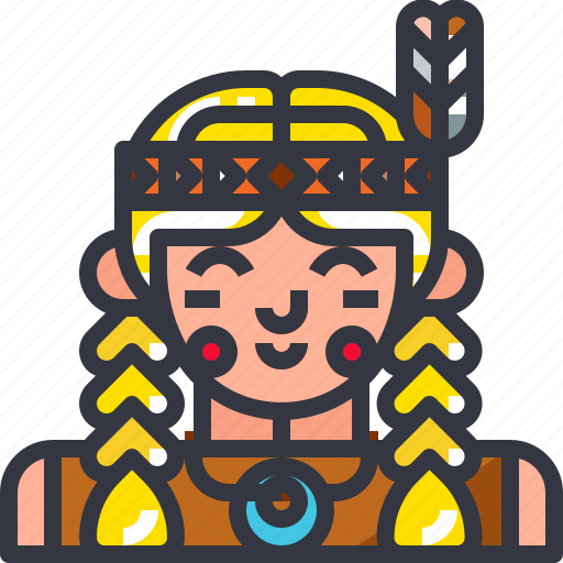 Girl, indian, oriental, red, woman icon - Download on Iconfinder