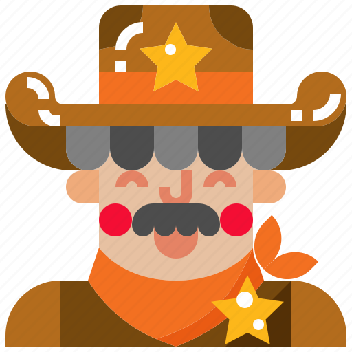 Cowboy, man, rider, western icon - Download on Iconfinder