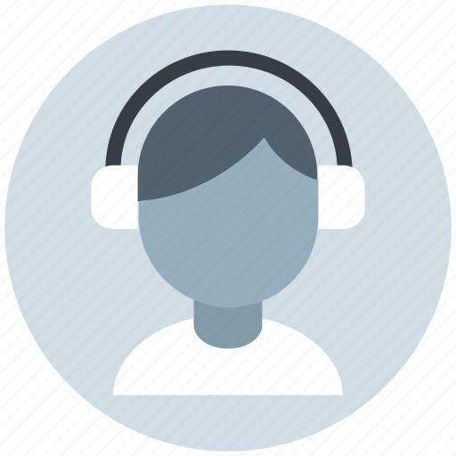 Avatar, boy, faceless avatar, headphones, instrument, music, music listening icon - Download on Iconfinder