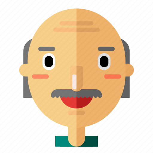 Avatar, bald, grandpa, man, profile, smiley, user icon - Download on Iconfinder