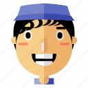 avatar, hat, male, man, profile, smiley, user