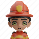 firefighter, male