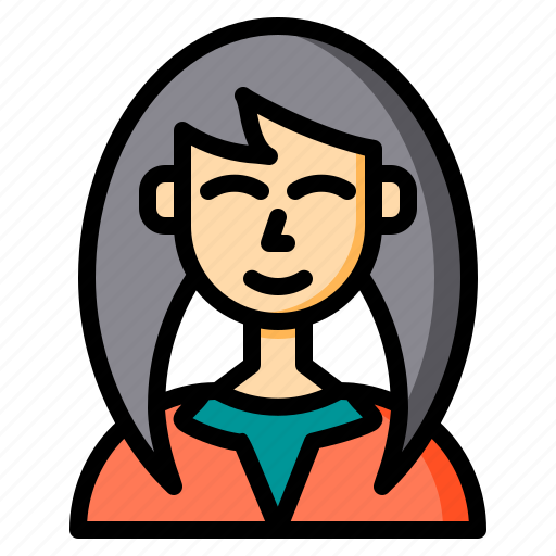 Girl, cute, beautiful, woman, student icon - Download on Iconfinder