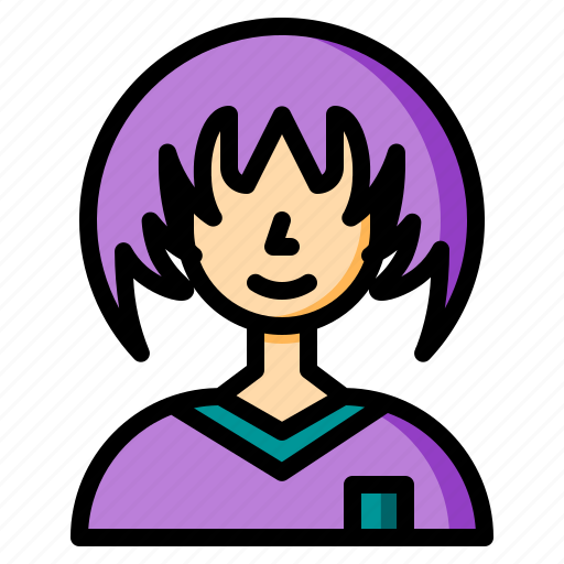 Girl, kid, woman, personal, student icon - Download on Iconfinder