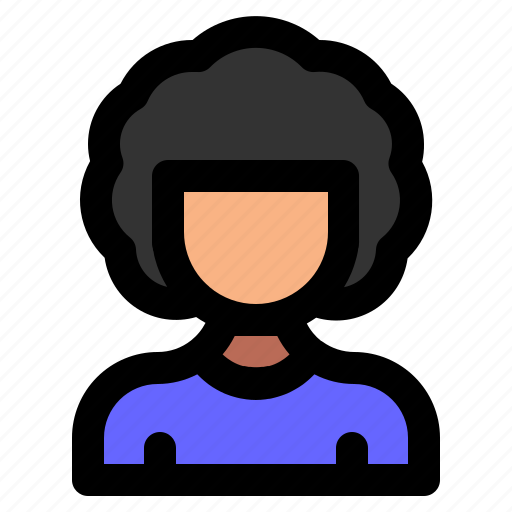 Avatar, curly, human, people, person, profile, user icon - Download on Iconfinder