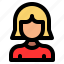 avatar, female, human, people, person, profile, user 