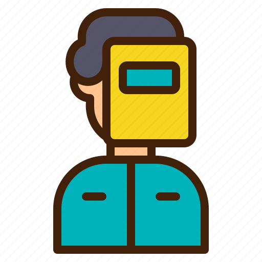 Man, worker, avatar, welder, profession, occupation, engineer icon - Download on Iconfinder