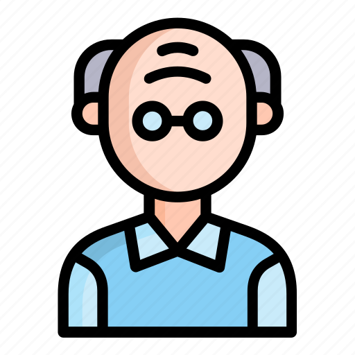 Avatar, colored, old, man, user icon - Download on Iconfinder