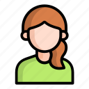 avatar, colored, woman, user, female