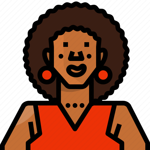 African, avatar, female, girl, profile, user, woman icon - Download on Iconfinder