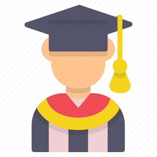 Graduation, graduated, student, man, university, education, school icon - Download on Iconfinder